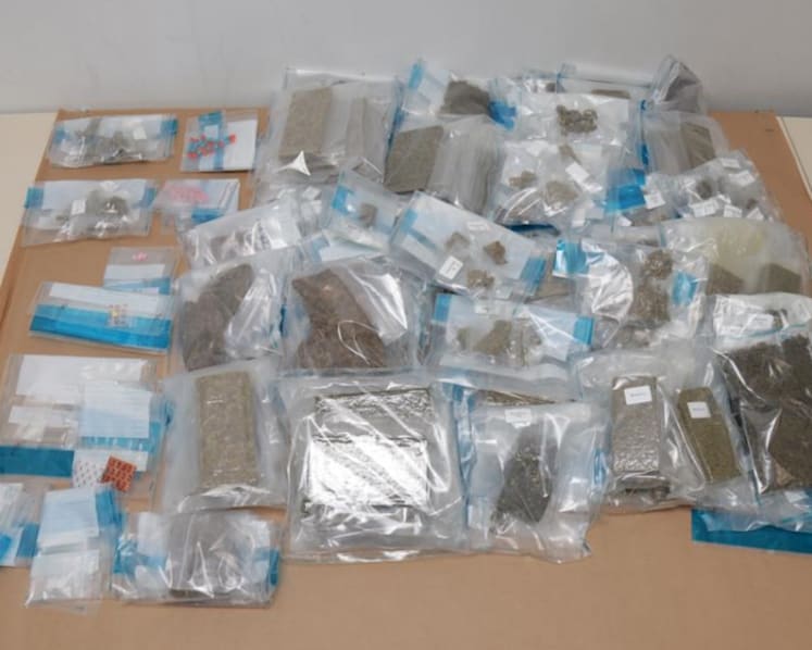 26-year-old man arrested in Cavenagh Road drug raid; 6.9kg of cannabis seized