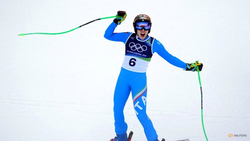 Alpine skiing-Fearless Brignone takes super-G gold in epic comeback win