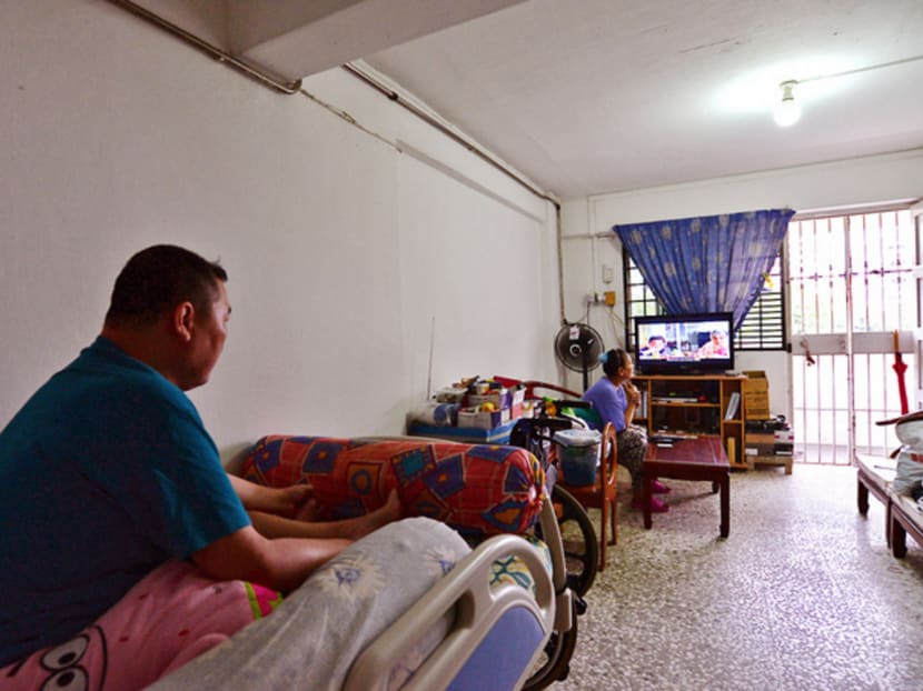 Mr Mohammed Firdaus Lim (left) was one of the 40 patients who was confirmed to have the Zika virus. Photo: Robin Choo