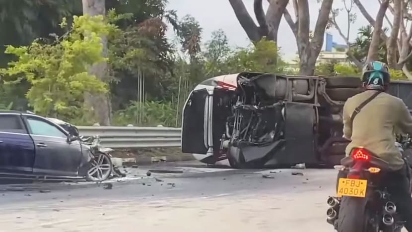 22 taken to hospital after collision between car and bus along Jurong Island Highway