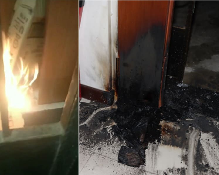 Man set fire to flat when grandma did not open gate, gets jail