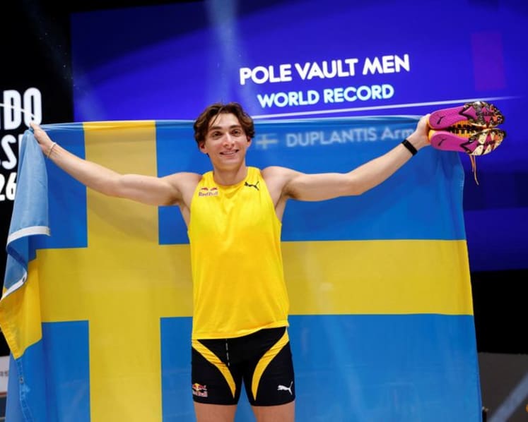 Duplantis sets 15th pole vault world record