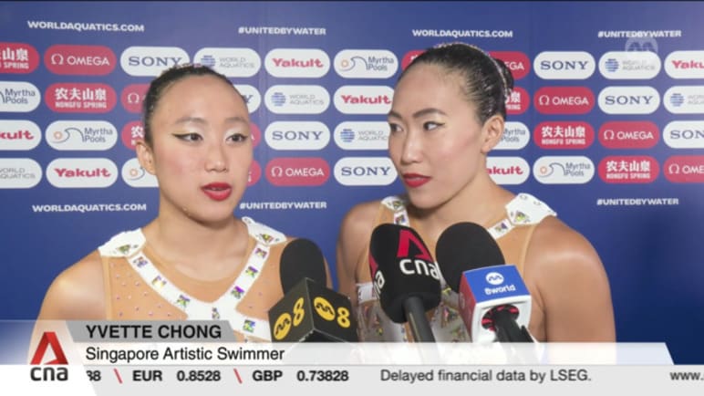 World Aquatics Championships: Singapore's women's free duet narrowly miss out on spot in the final 