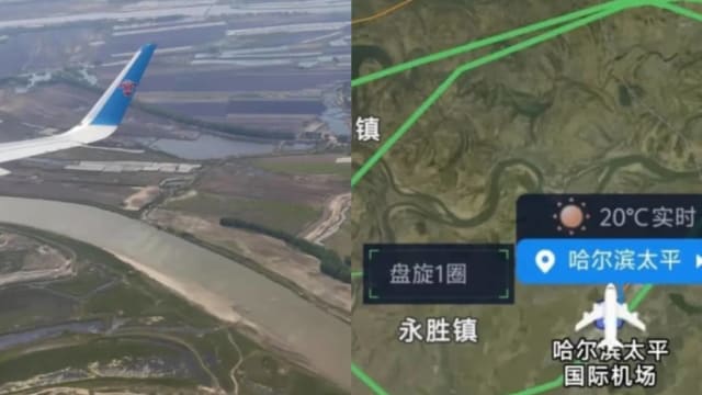 网民称中国南航班机落地复飞又再降落 乘客：不少人呕吐
