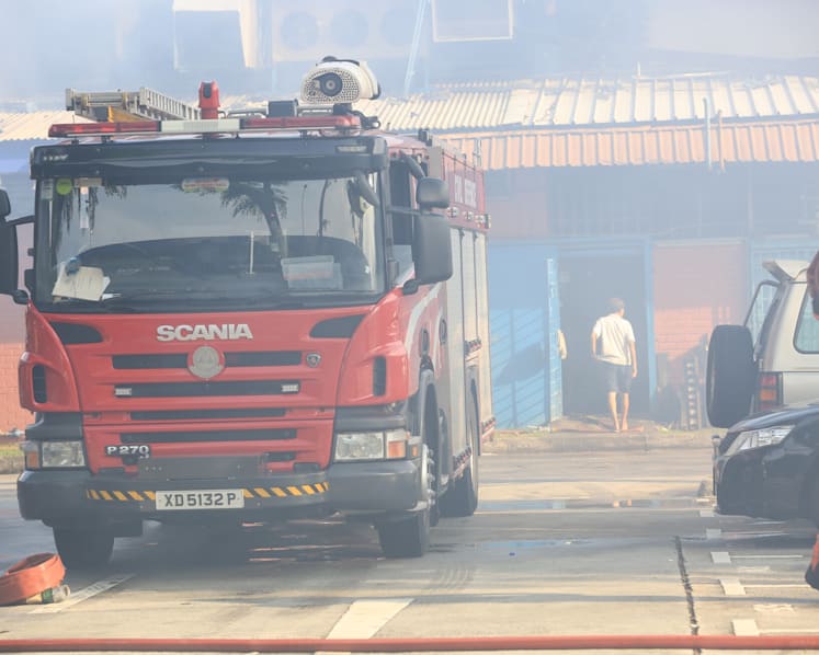 Massive fire put out at Toa Payoh Industrial Park