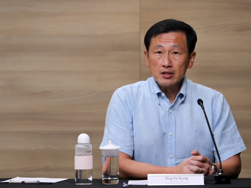 Health Minister Ong Ye Kung (pictured) said that the Government will look at using vaccines directed at the latest Omicron sub-variants, which are being developed "probably by the end of the year", if they are approved. Health Minister Ong Ye Kung (pictured) said that the Government will look at using vaccines directed at the latest Omicron sub-variants, which are being developed "probably by the end of the year", if they are approved.