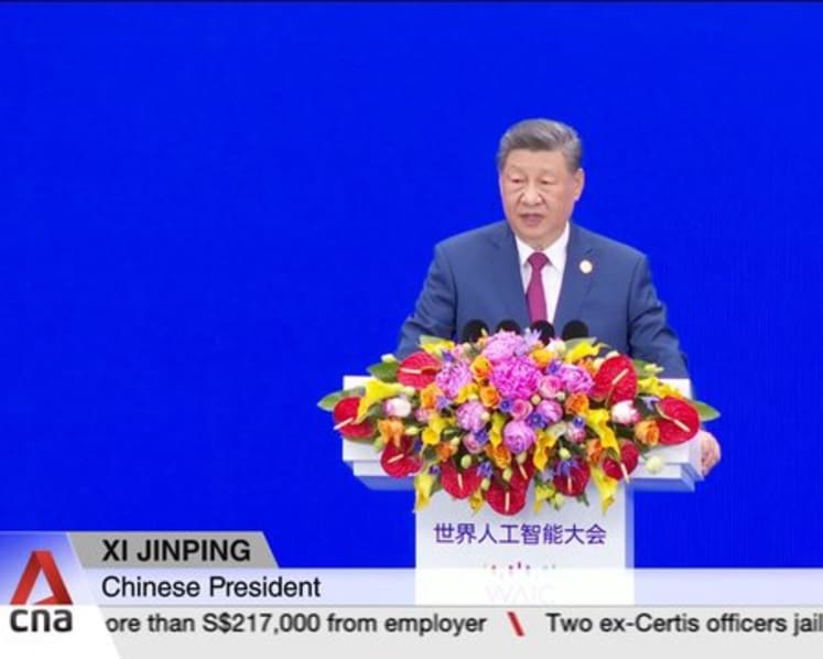 Xi unveils China’s global AI vision; pledges to share technology with developing countries