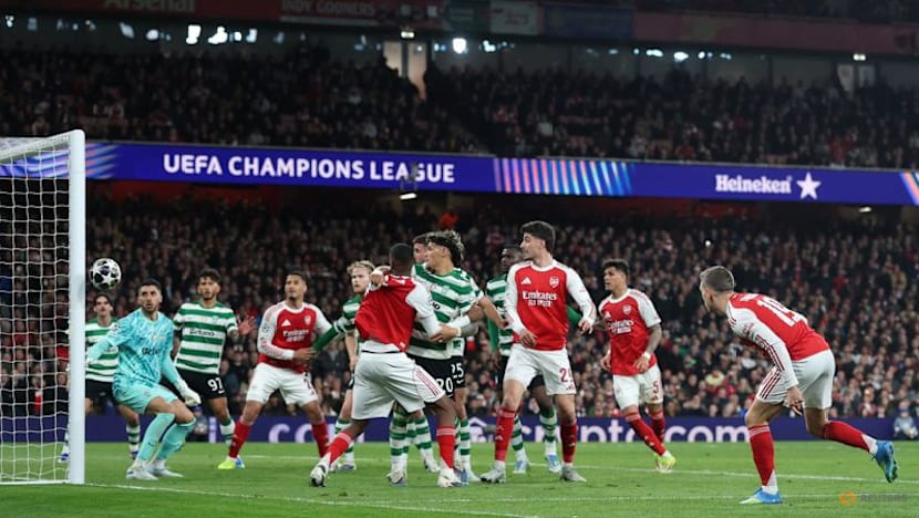 Arsenal scrape past Sporting to reach Champions League semi-finals