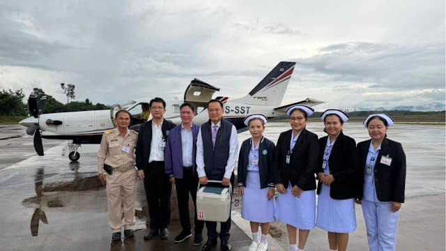 泰相阿努廷亲驾飞机运送器官  救七病患生命