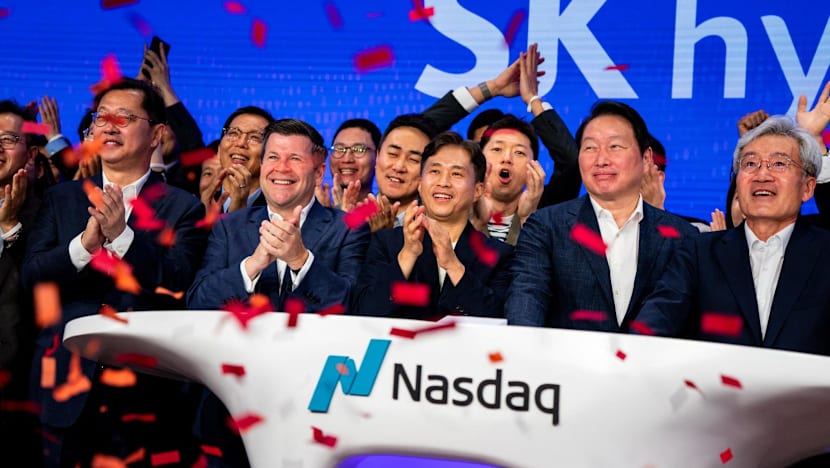 South Korean chip giant SK hynix surges on first day of trading on Wall Street