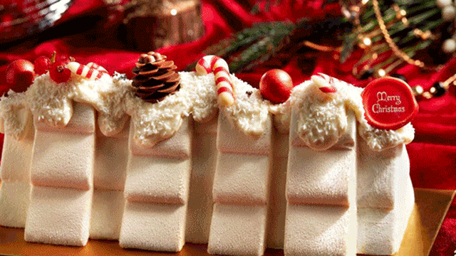 明太子酱寿司、冰淇淋……咸、甜味圣诞树桐蛋糕新花样！