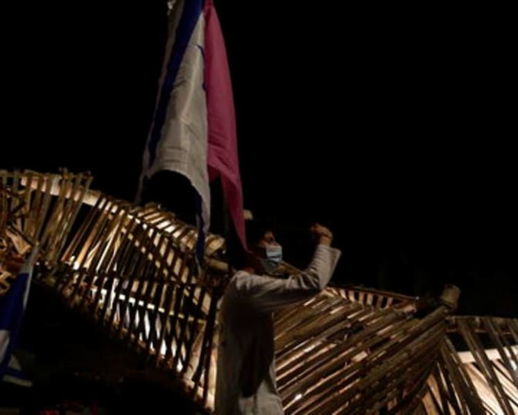 Thousands attend weekly protest against Israel's Netanyahu
