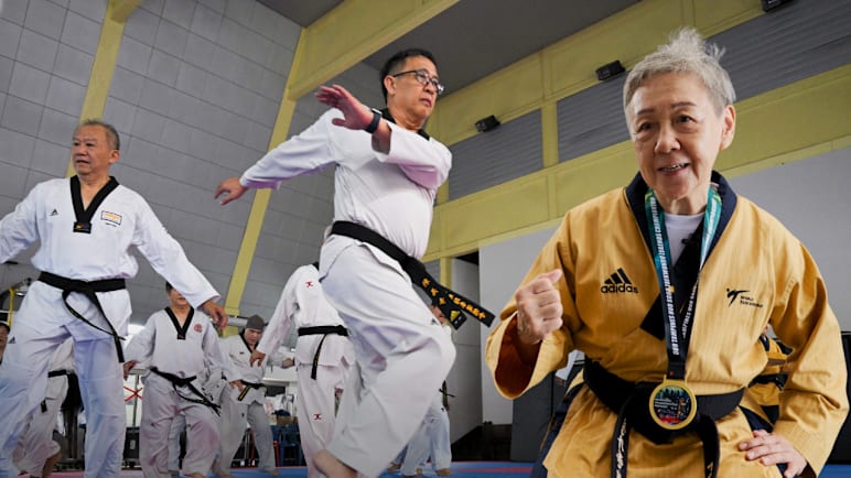 The seniors still practising taekwondo in their 70s and 80s