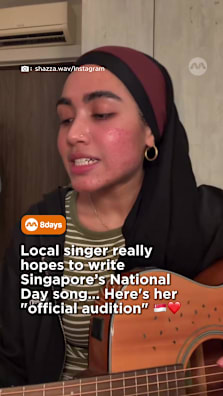 And Singaporeans are rooting for her. 🎵 #8dayssg #8dayssgtrending #nationalday #mediacorpndp26 #singapore 