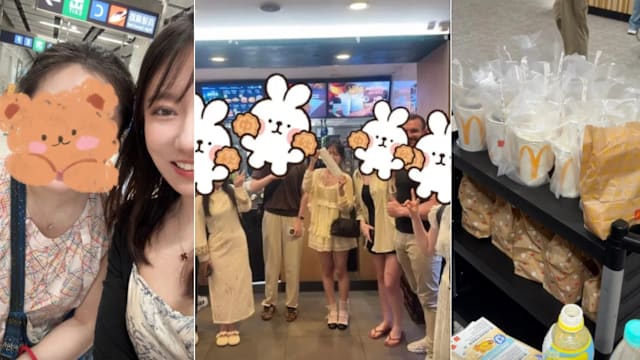 游港抽中1万港元优惠券 大陆女化身“麦当劳侠”请陌生人吃汉堡