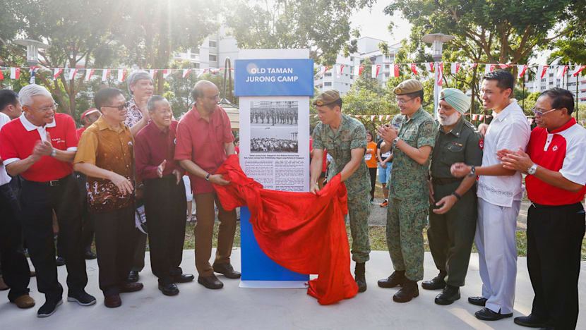 Marker unveiled at site of Singapore’s first NS camp