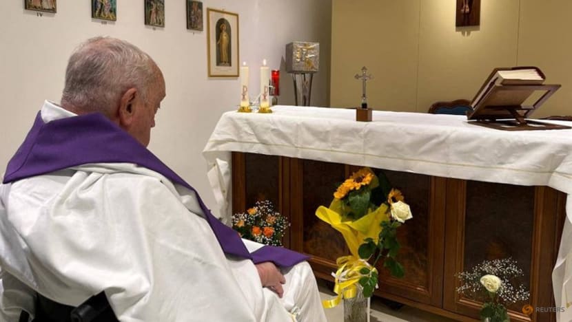 Vatican releases first photo of Pope Francis in hospital Vatican releases first photo of Pope Francis in hospital