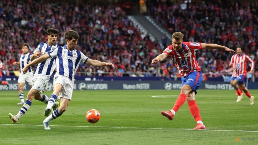 Atletico's Sorloth grabs all four goals and sets record in Sociedad rout