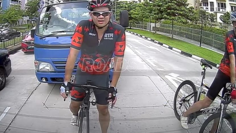 S$2,800 fine for cyclist who tangled with lorry driver in Pasir Ris road-rage incident