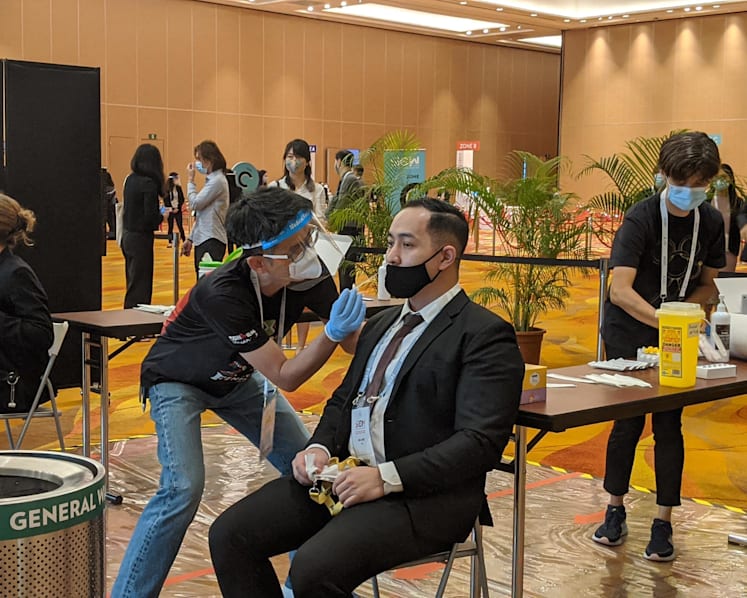 I took a rapid test to attend S’pore’s first large in-person conference since Covid-19 hit. It was a breeze