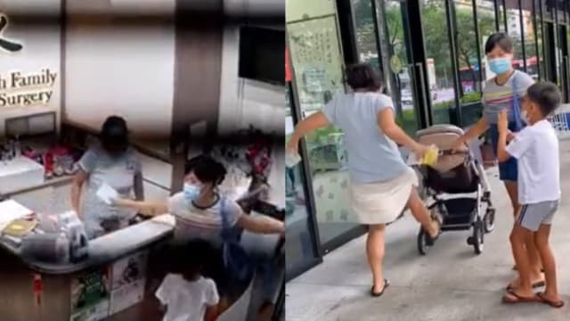 扔物 踢婴儿车！职员与顾客疑发生争执 诊所调查事件