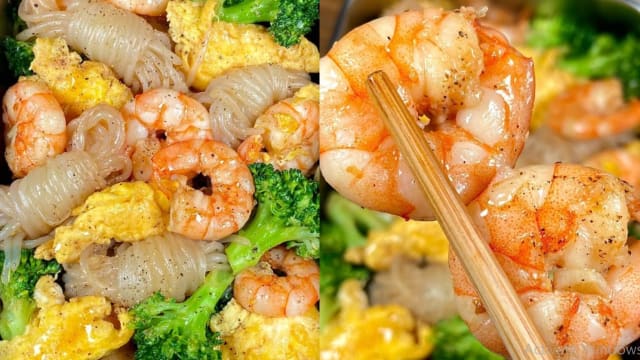 食谱：虾仁西兰花炒蒟蒻结