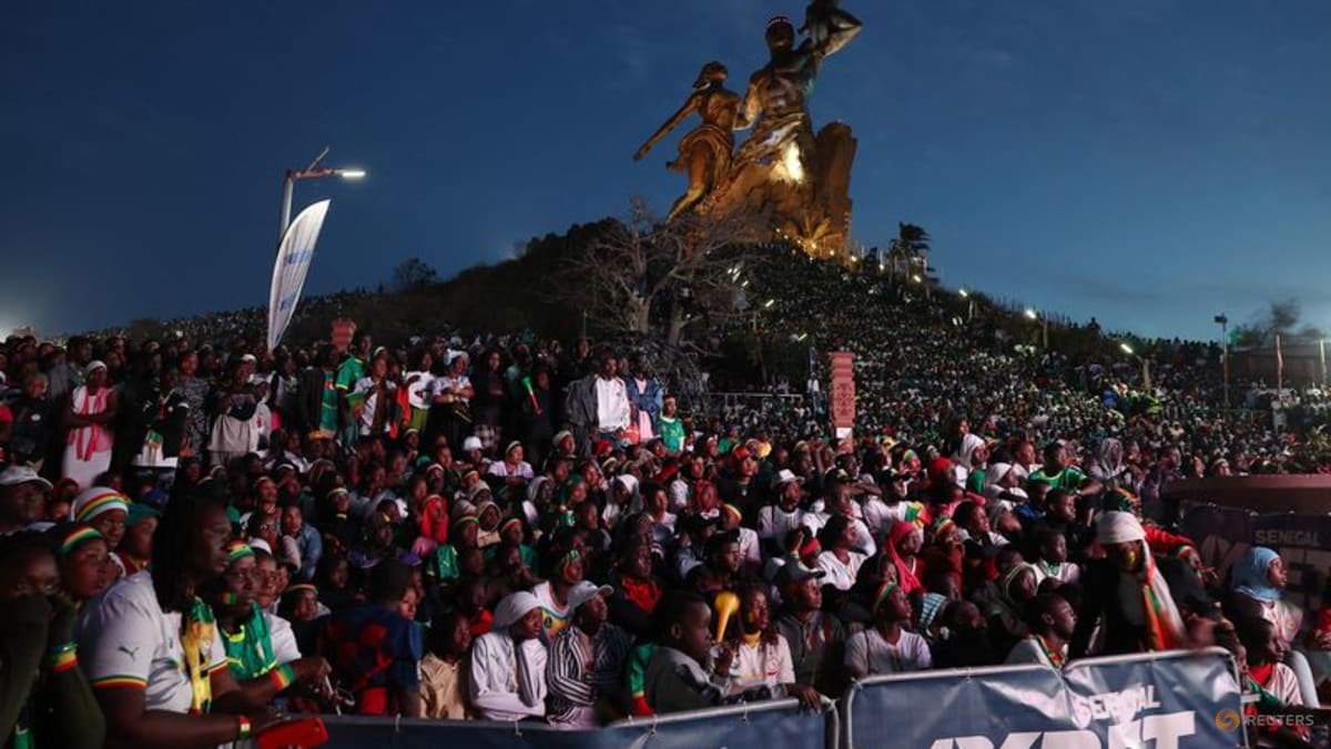 Senegal fans dance in the streets after Africa Cup of Nations win