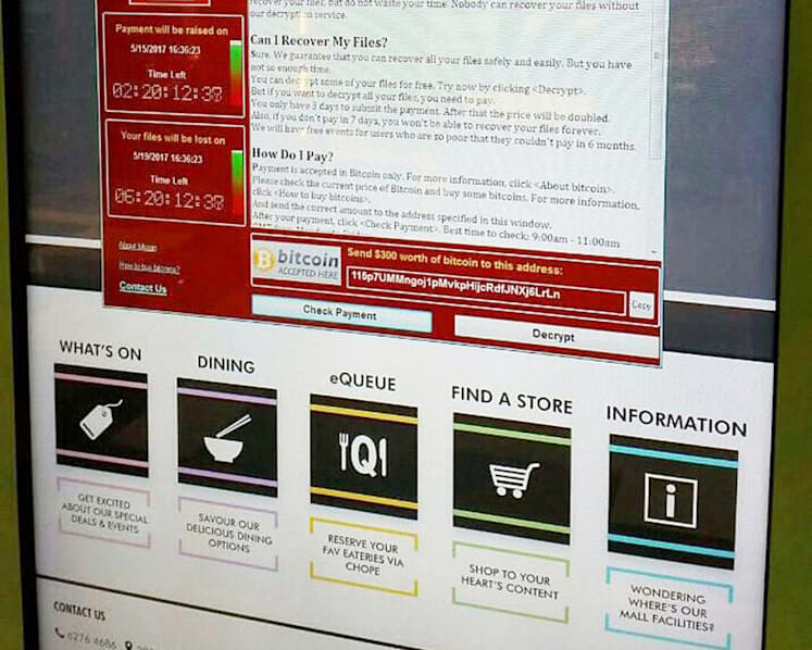 S’pore malls among victims of global cyber attack