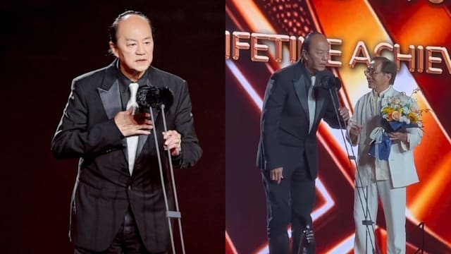 狄龙获“终身成就奖”！忆与成龙50年情谊，曾醉酒比武挨5拳