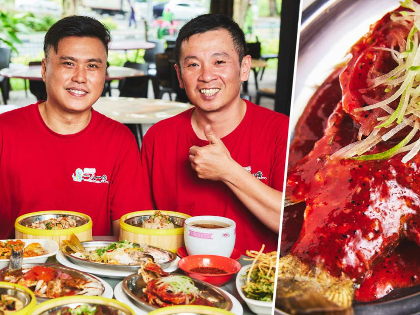  Yummy $10.80 Fried Sea Bass With Dragon Fruit Sauce For Solo Diners At Jurong Hawker Stall 