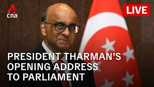 Watch live: President Tharman's speech at opening session of Singapore Parliament
