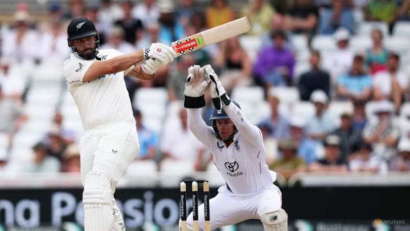 Ravindra and Mitchell build up New Zealand's lead