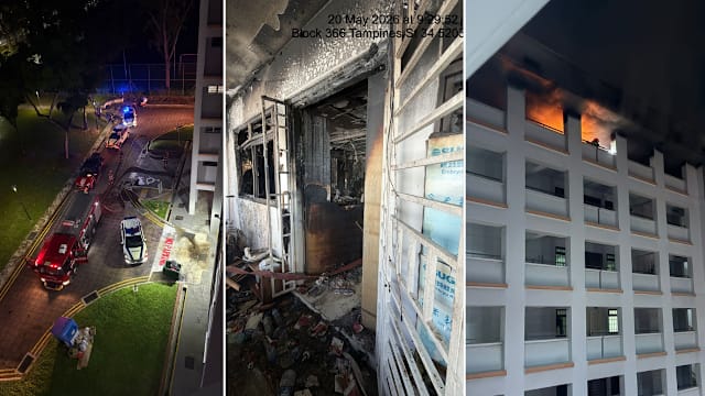淡滨尼组屋单位清晨火患  30人疏散 两人送院