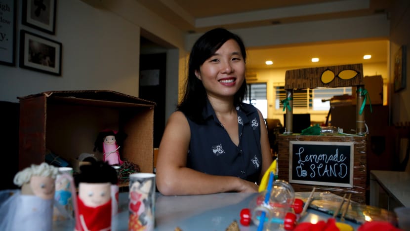 Singaporean mother turns everyday household items into toys for her children