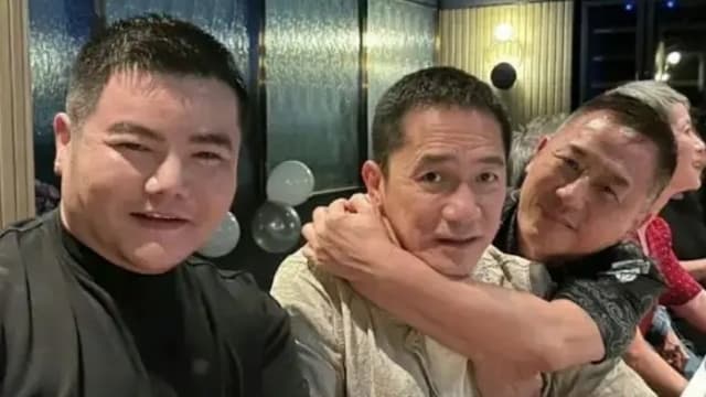 唐鹤德爆新恋情后首次现身　出席生日聚会紧搂梁朝伟