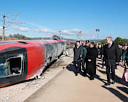 Royals visit deadly train crash site as Spain mourns