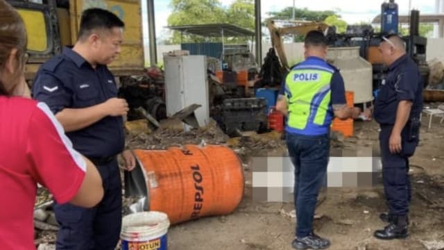 油桶突爆炸 马国男头部左手臂被炸开惨死