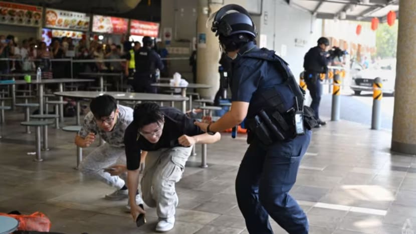 Latihan antipengganasan dijalankan di pusat penjaja buat pertama kali