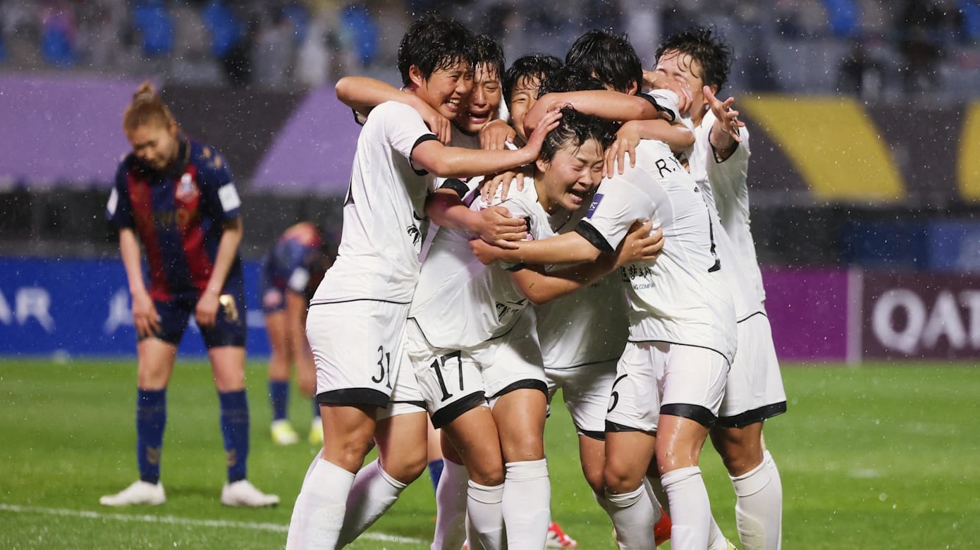 朝鲜2比1逆转击败韩国 挺进女足亚冠决赛