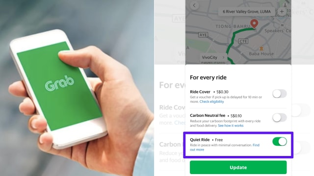 Grab在本地推出“安静出行”服务