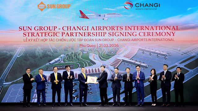 樟宜机场国际公司与Sun Group签署协议 发展越南富国国际机场