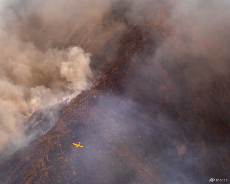 Rainfall helps firefighters control southern Spain's inferno