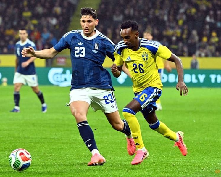 Greece spoil Sweden's pre-World Cup party with 2-2 friendly draw