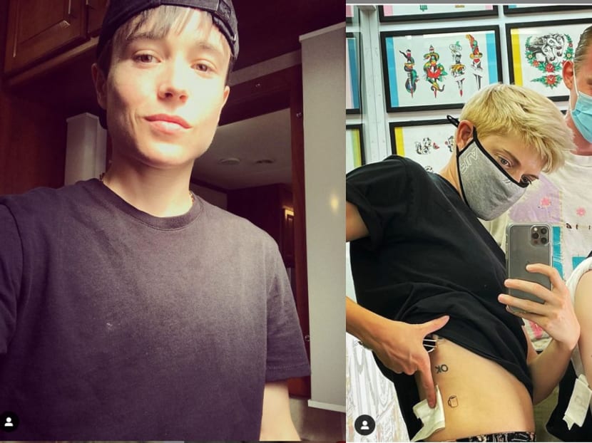 'The Umbrella Academy' actor Elliot Page and his friend Mae Martin, the creator of the Netflix comedy series 'Feel Good'. now have matching coffee cup tattoos.