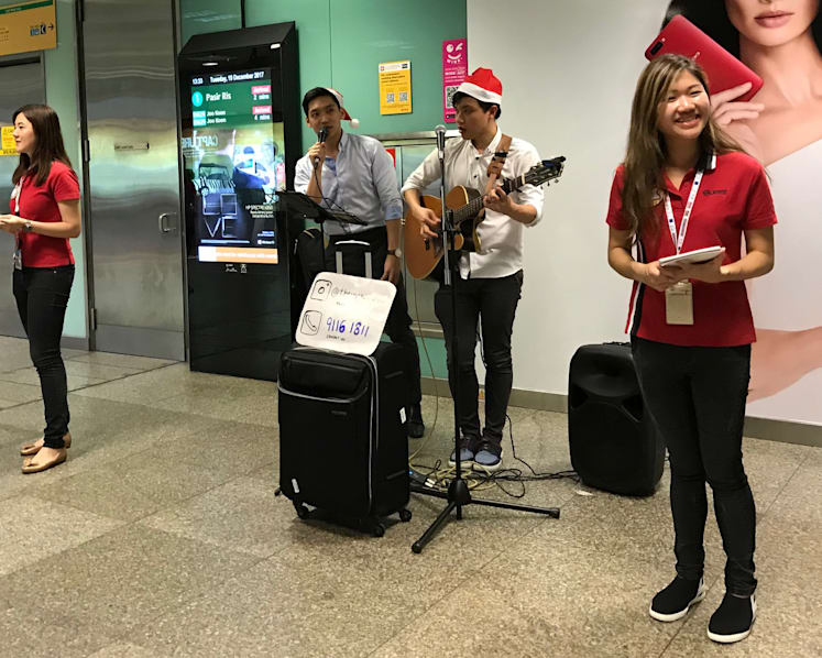 Buskers bring festive cheer to MRT stations and bus interchanges