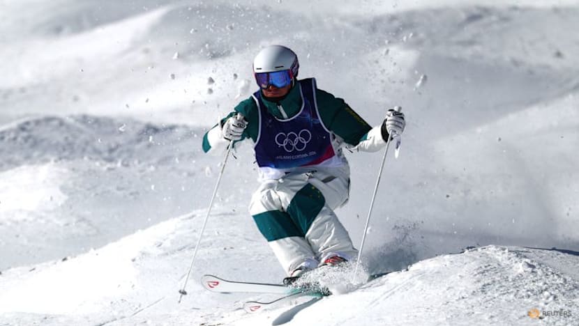 Freestyle skiing-Australian Woods edges Kingsbury on tiebreak to win moguls gold