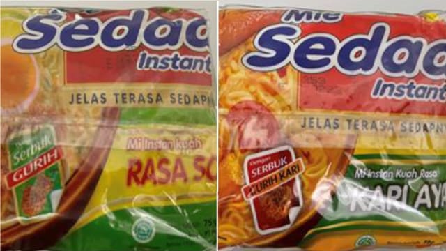 再两款Mie Sedaap快熟面含环氧乙烷 食品局下令召回