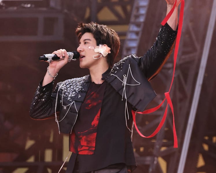 Mandopop star Wang Leehom falls on stage, finishes concert before going to hospital for 39 stitches