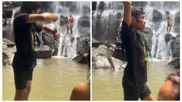 最佳导游！印尼男子向游客示范摆姿势意外蹿红