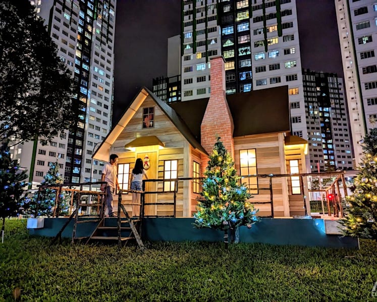 Christmas wonder returns to Woodlands with European-style wooden house, reindeer
